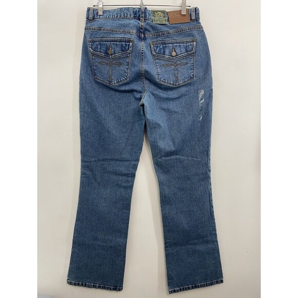 Lauren Ralph Lauren Jeans Co Classic Bootcut Pocket Flap Western Blue Womens 10 - Picture 2 of 14